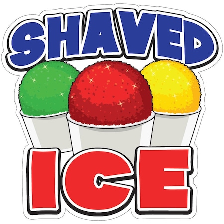 Shaved Ice Decal Concession Stand Food Truck Sticker